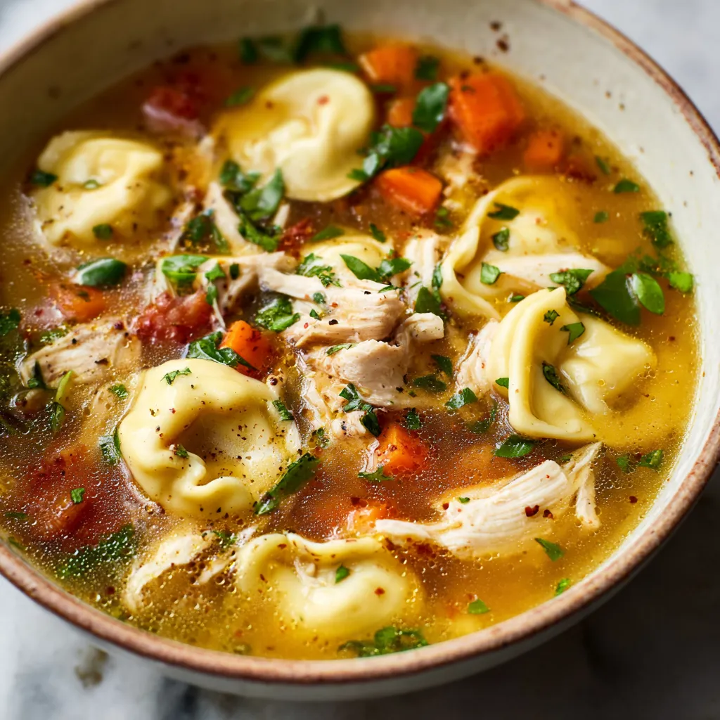 BEST CHICKEN TORTELLINI SOUP RECIPE