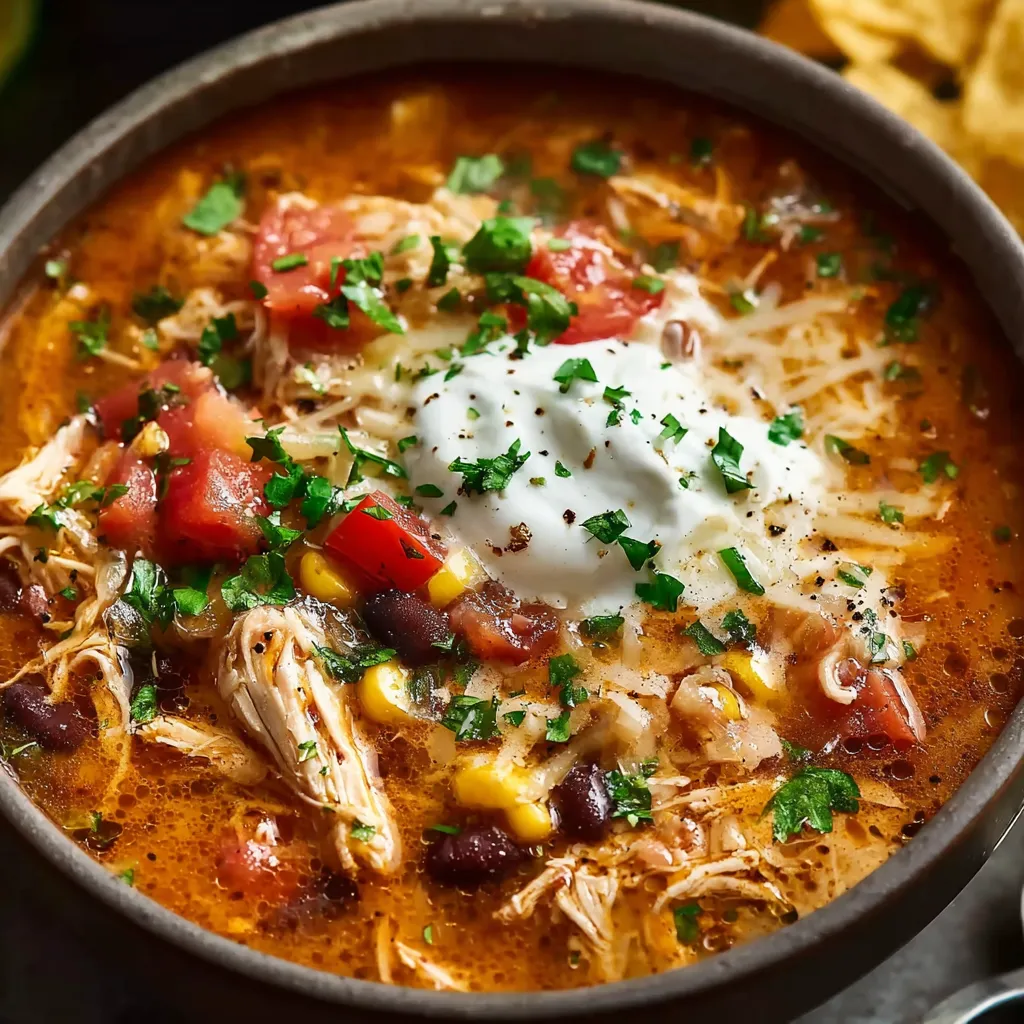 CREAMY CHICKEN TACO SOUP ULTIMATE