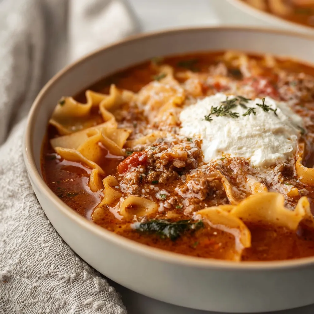 CREAMY GLUTEN FREE LASAGNA SOUP PERFECT