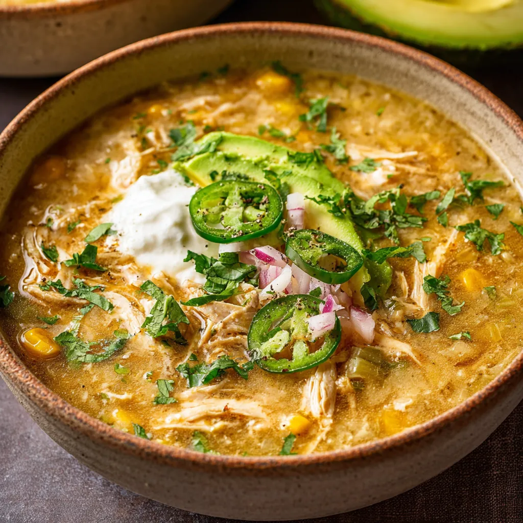 EASY CREAMY GREEN ENCHILADA CHICKEN SOUP