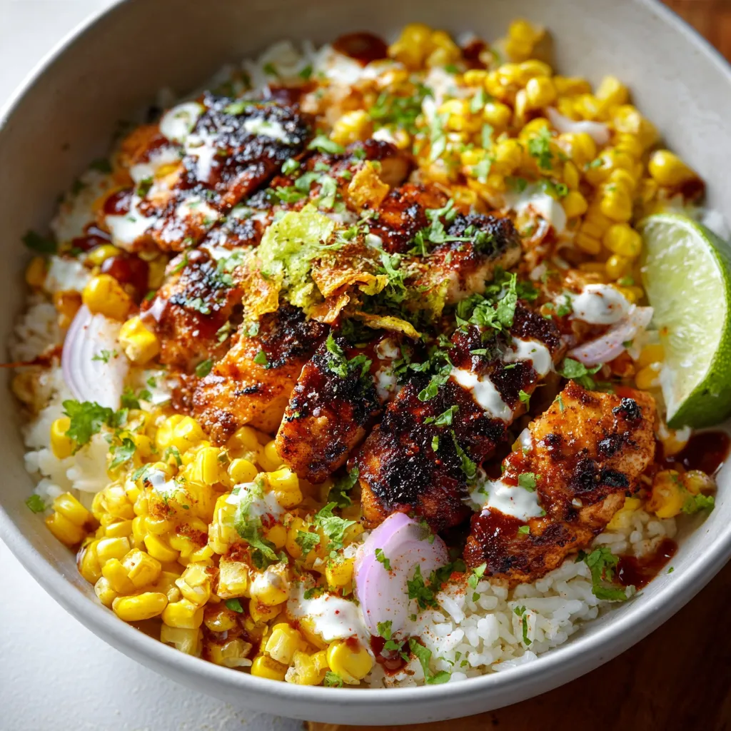 IRRESISTIBLE STREET CORN CHICKEN RICE BOWL