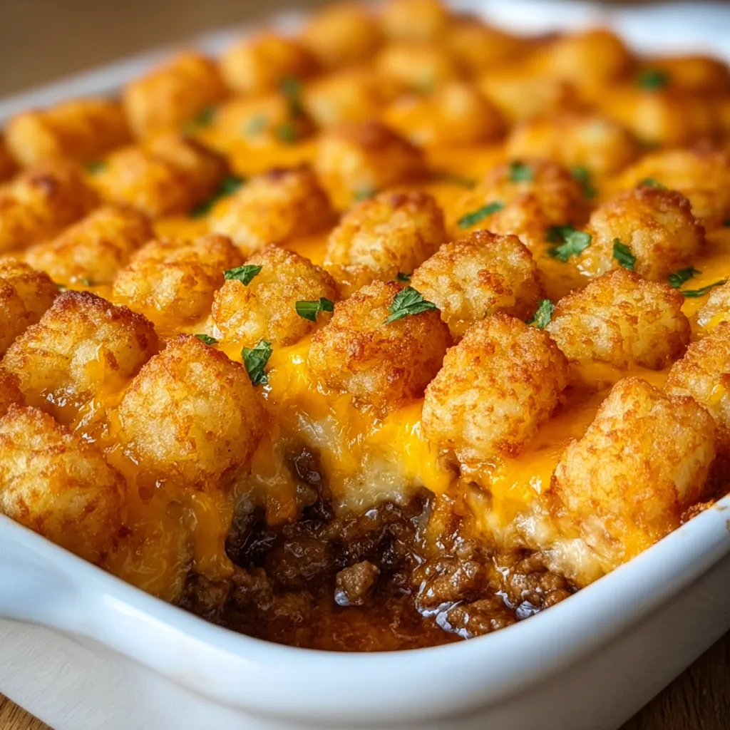 IRRESISTIBLE TATER TOT CASSEROLE