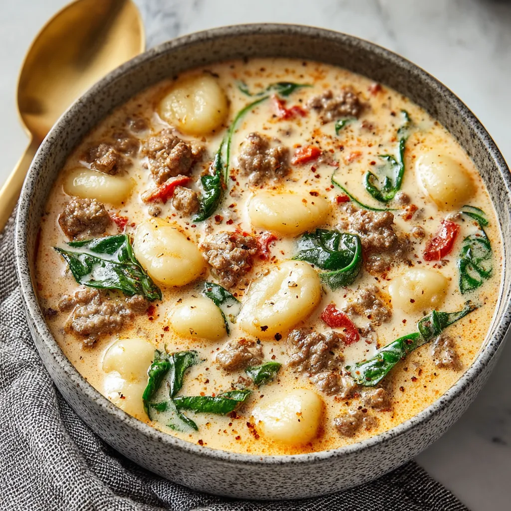 ULTIMATE ITALIAN SAUSAGE GNOCCHI SOUP