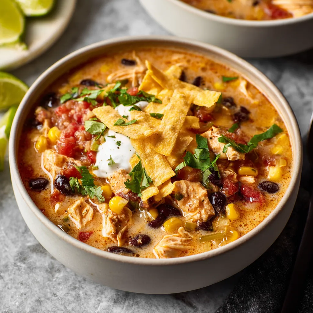 IRRESISTIBLE CHICKEN TACO SOUP