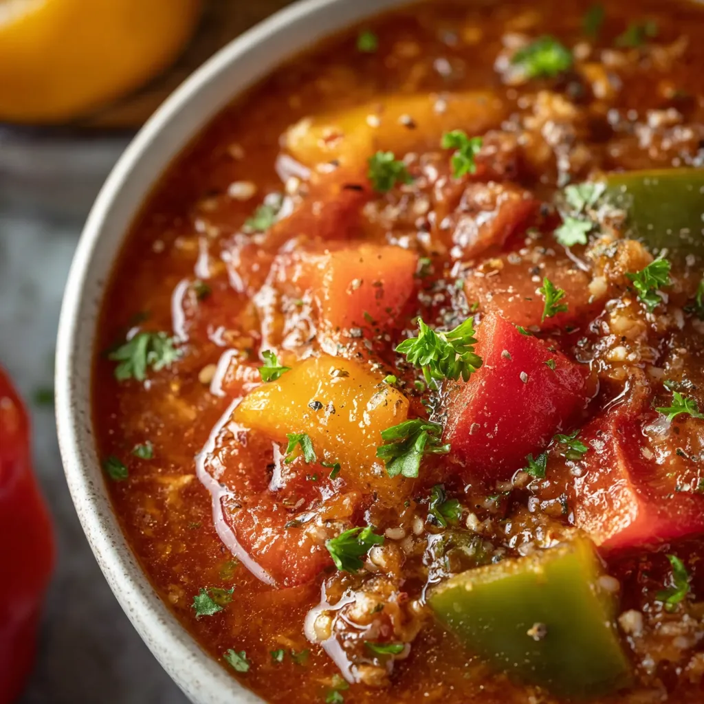 ULTIMATE STUFFED PEPPER SOUP
